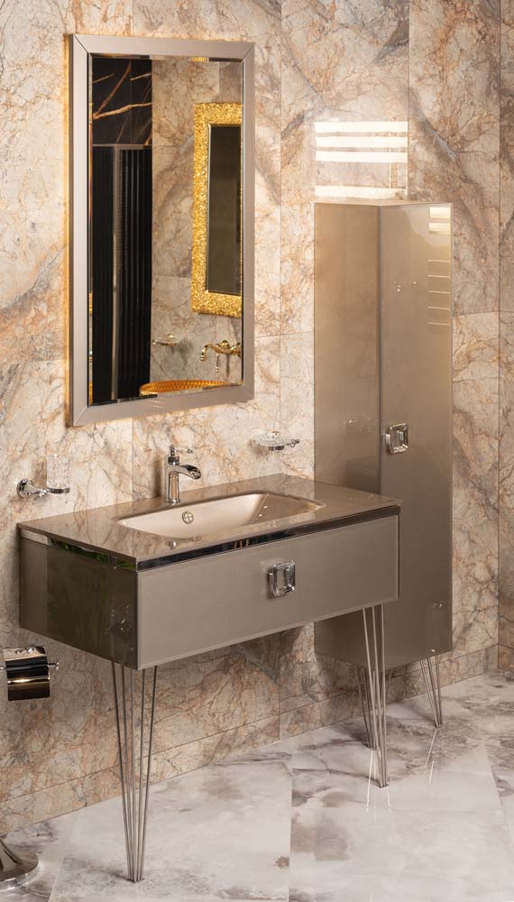 Столешница стекло 80см моноблок DELMAR – фото