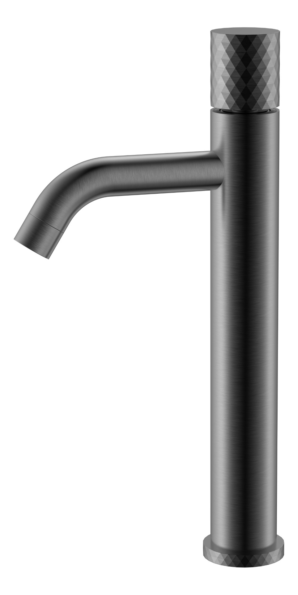 Смеситель STICK для умыв. выс. Gun Metal высокий с ручкой DIAMOND – фото