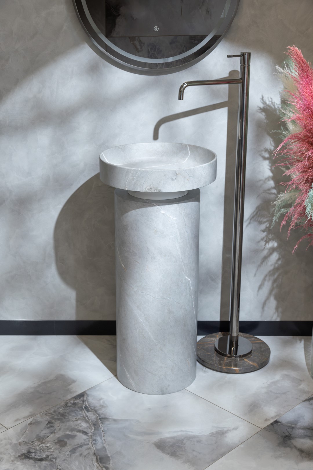 Раковина накладная Corian 400*130 Amani Grigio – фото 4