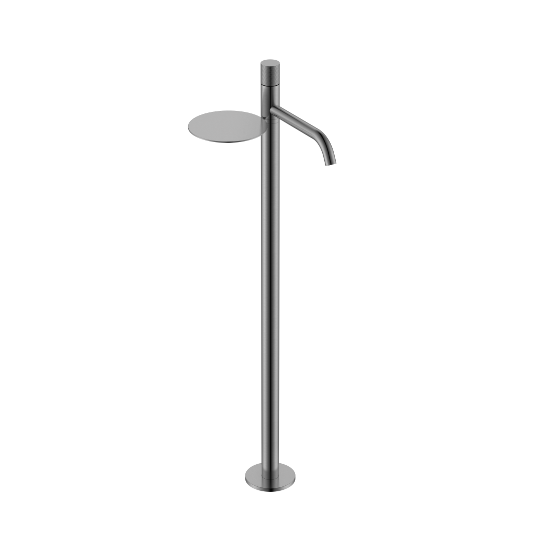 Смеситель STICK напольный для умыв. Gun Metall с ручкой TOUCH – фото