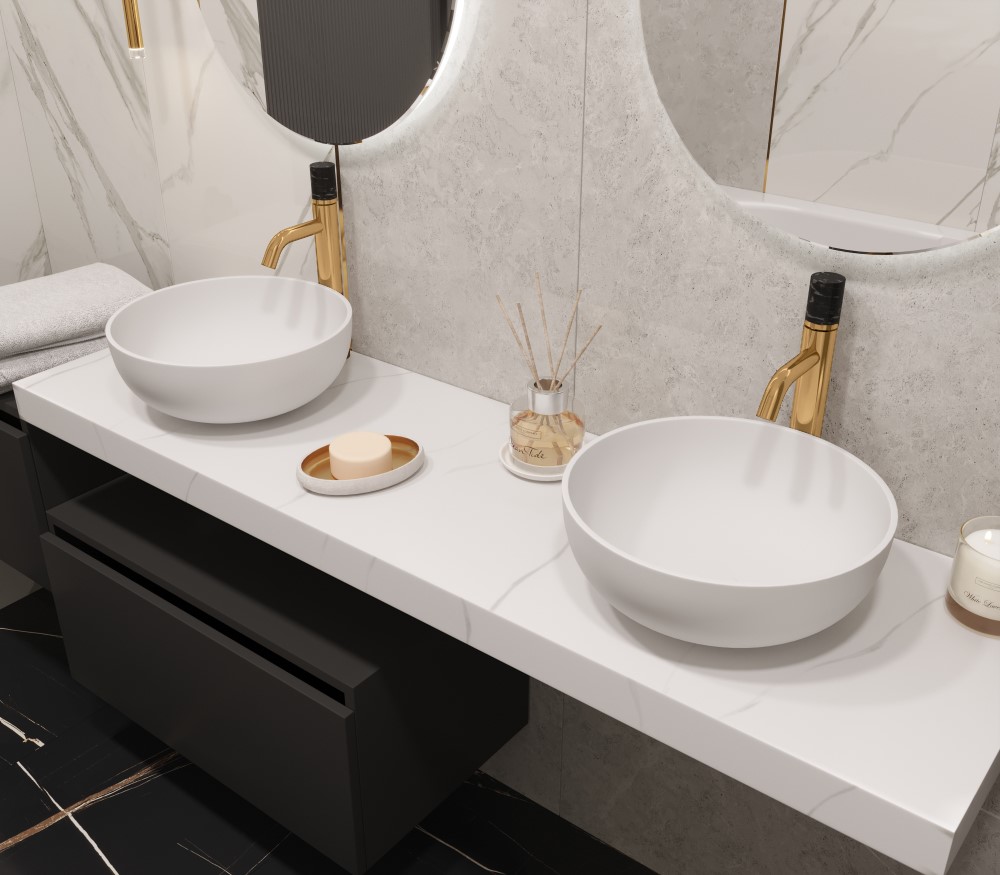 Столешница прямая FLAT CALACATTA 1610*460*70 – фото