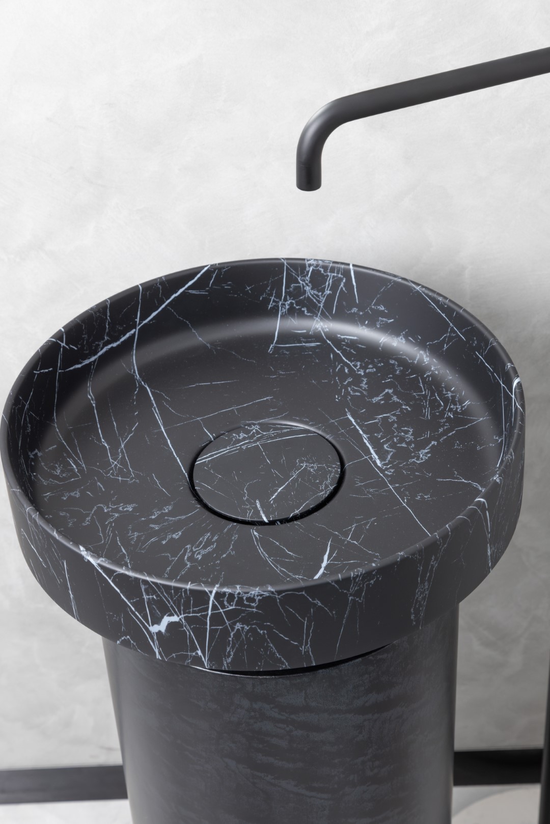Пьедестал для раковины Corian 300*720 Black Wood – фото 3