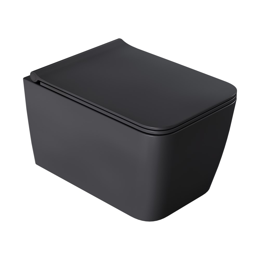 Zen подвесной унитаз с крышкой ANTHRACITE – фото