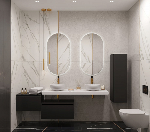 Столешница прямая FLAT CALACATTA 1610*460*70