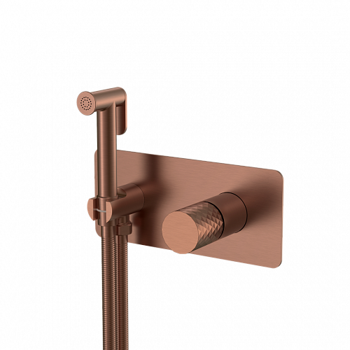 Смеситель гигиенический STICK BRUSHED BRONZE ручка DIAMOND