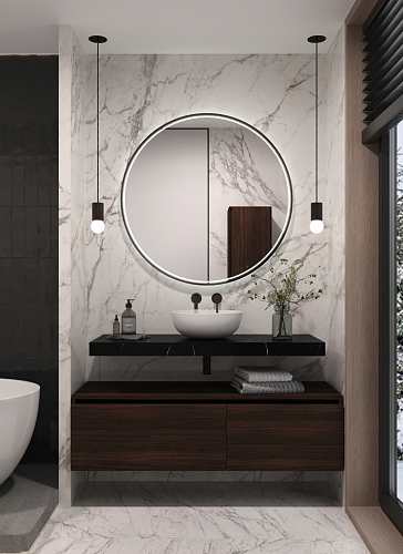 Столешница прямая FLAT NERO MARQUINA 1210*460*70