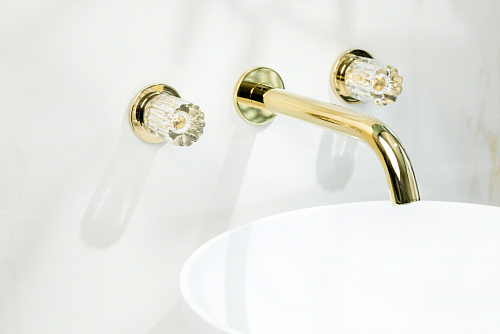 Смеситель из стены ELEGANTE на 3 отв. GOLD