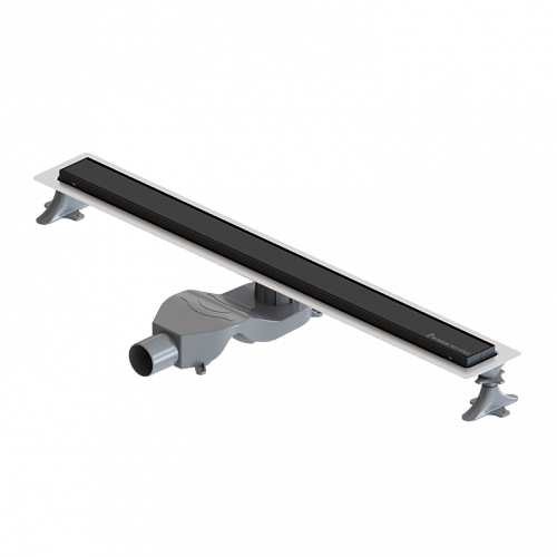 Душевой лоток Premium Linear 80см, нерж.сталь ЧЕРНЫЙ DP 080 55 00 S11