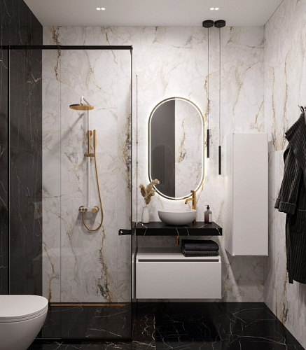 Столешница прямая FLAT NERO MARQUINA 810*460*70