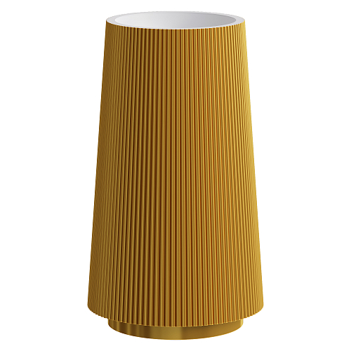 Раковина напольная рифленая Torre Corian 480*480*850 GOLD
